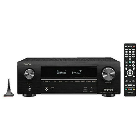 DENAVRX1500H Denon AVR-X1500H 7.2 CH 80W 4K Ultra HD WiFi/Bluetooth AV Receiver with HEOS state-of-the-art 3D surround sound Control and Alexa voice commands for stunning home theater (Best Mid Range Home Theater Receiver)
