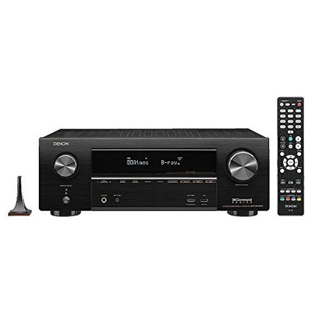 DENAVRX1500H Denon AVR-X1500H 7.2 CH 80W 4K Ultra HD WiFi/Bluetooth AV Receiver with HEOS state-of-the-art 3D surround sound Control and Alexa voice commands for stunning home theater (Best Sounding Av Receiver)
