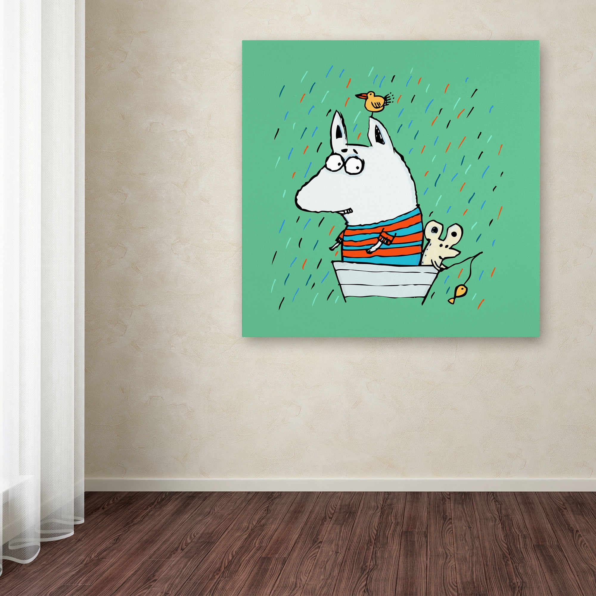 Trademark Fine Art "Lost at Sea" Canvas Art by Carla Martell