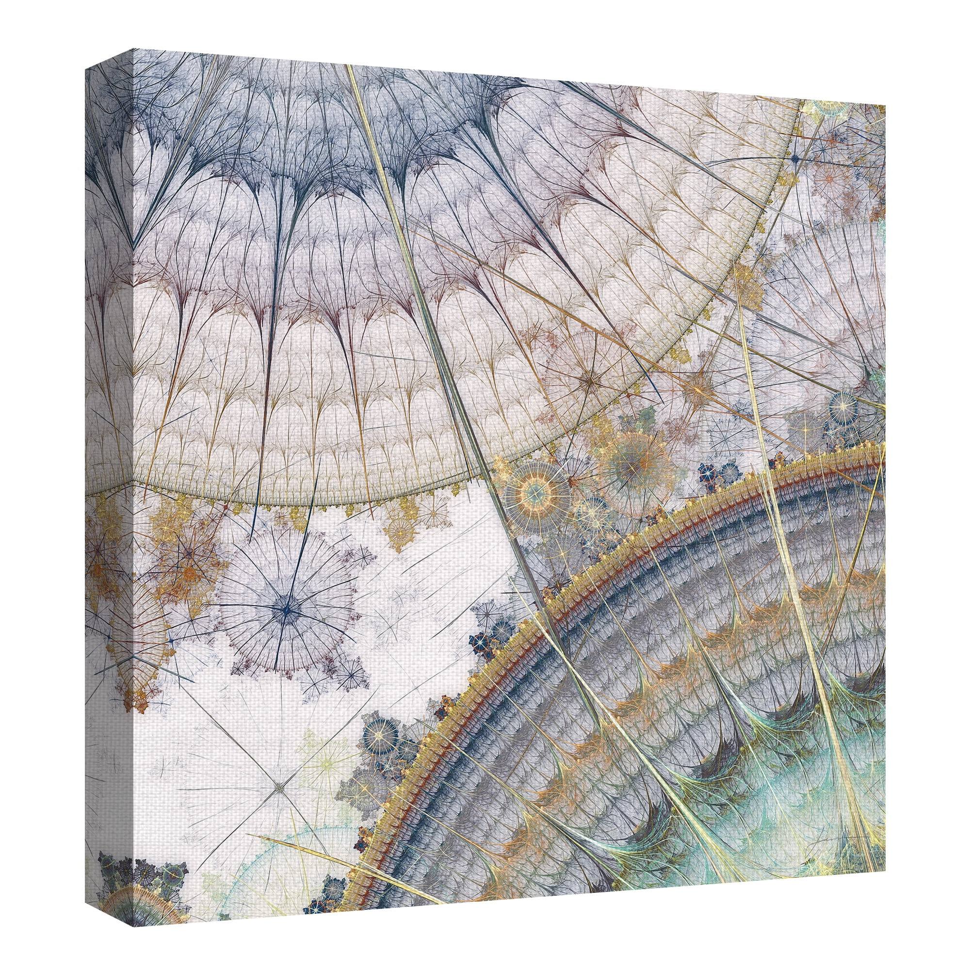 Masterpiece Art Gallery Clockworks I Intricate Abstract by James Burghardt Canvas Art Print 30" x 30"