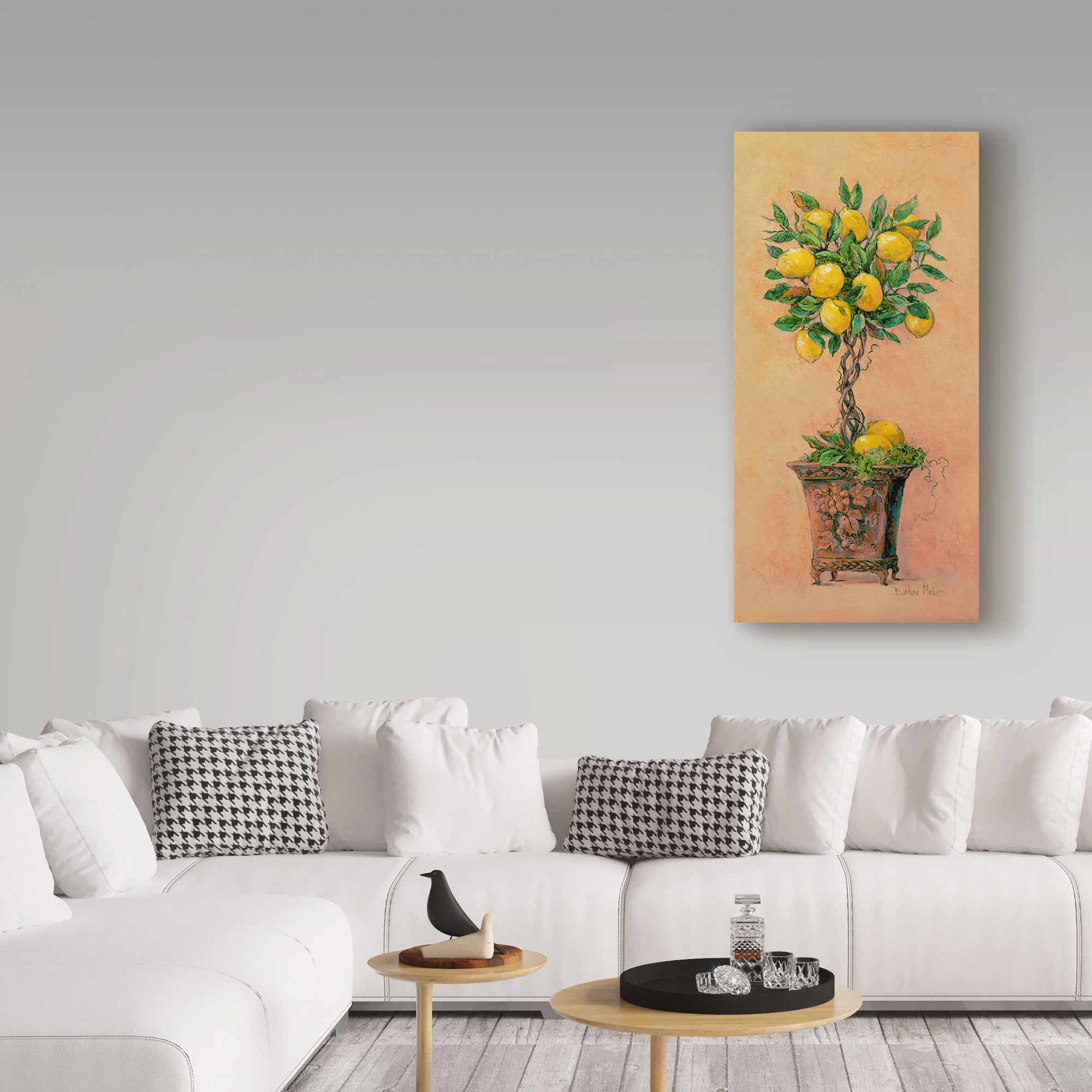 Trademark Fine Art 'Potted Lemons' Canvas Art by Barbara Mock