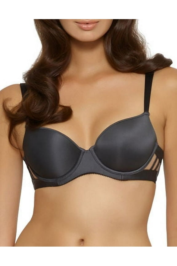 by Felina | Entre Doux Refined T-Shirt Bra (Black Grey, 34C)