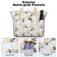 thumbnail image 2 of Tote Bag for Women - Cute Golden Retriever Shoulder Bag - Large Utility Work Duffle Bag with Zipper Handbag for Travel, Work, Sprots, 2 of 5