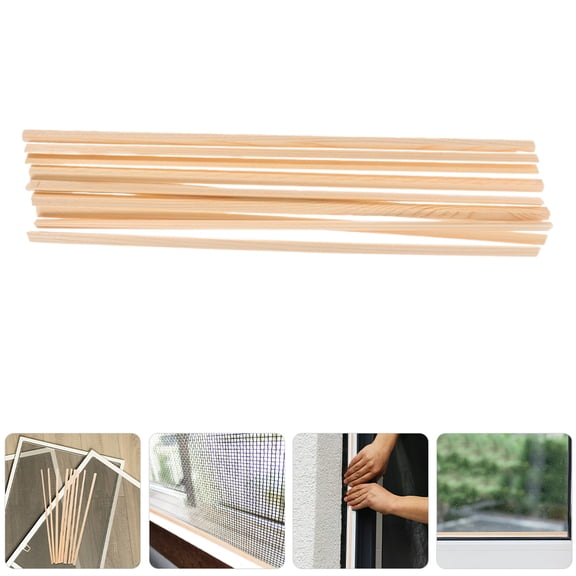 ULTNICE Wall Molding Trim Window Molding Trim Light Wood 10Pcs