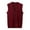 Wine, variant on Sweater Vest For Men Buckle V Neck Pure Color Wool Collarless Combined Pocket Mens Warm Shirt,Brown,L