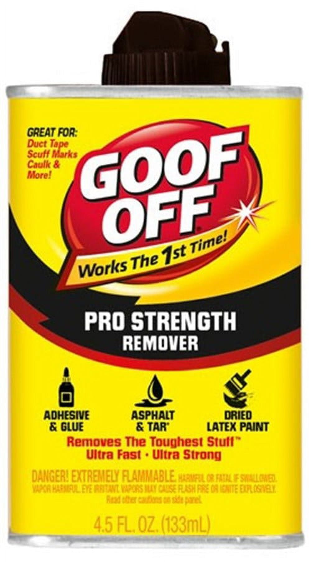  Goof Off FG790 Gunk Adhesives Remover, 12 oz, Bottle, Light  Orange : Arts, Crafts & Sewing