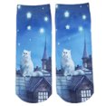 thumbnail image 1 of Cat Ankle Socks Cute 3D Cat Socks 3D Printed Socks 3D Print Low Cut Socks, 1 of 10