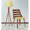 thumbnail image 1 of Storm Mid-Century Dining Chair in Walnut Wood - Green Fabric, 1 of 1