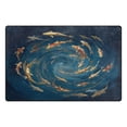 thumbnail image 2 of 31x20in Area Rug Machine Washable Floor Mats Skid-Resistant Backing Carpet for Home Kitchen Bedroom Whirlpool Carp Pattern, 2 of 7