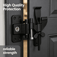 thumbnail image 3 of ZHZFKQ 2026 New 2 Pcs Travel Door Lock Adjustable Anti-Theft Security Lock Portable No-Drill Door Lock with Storage Bag for Home Apartments Hotel Safety for Home,Hotel,Apartment,Dorm Room, 3 of 6