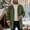Army Green, variant on Mens Western Cowboy Vintage Suede Shearling Jacket Plush Collar Coats Thicken Warm Winter Outdoor Mid Length Jackets Zip Up Casual Retro Tops Buckle Strap Design