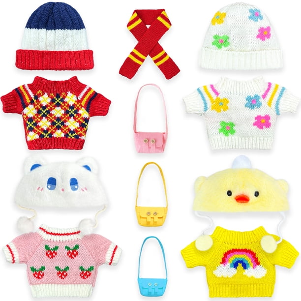 11/12/13 Piezas de Ropa y Accesorios para Peluche Capibara 25cm - Vestuario para Muñecos de Peluche | Regalo Ideal para Niños