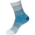 thumbnail image 2 of BambooMN Women's Chenille Fuzzy Color Block Crew Ankle Home Socks, 2 of 5