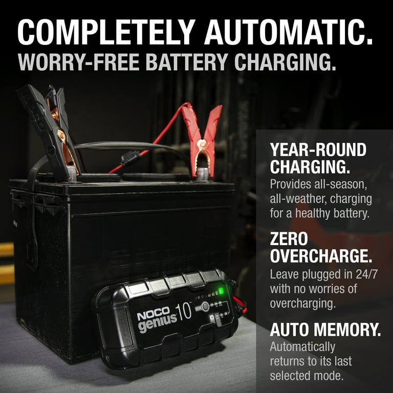 GENIUS10 Chargeur intelligent Genius 6/12V 10A Pb et lithium Batteries  Expert