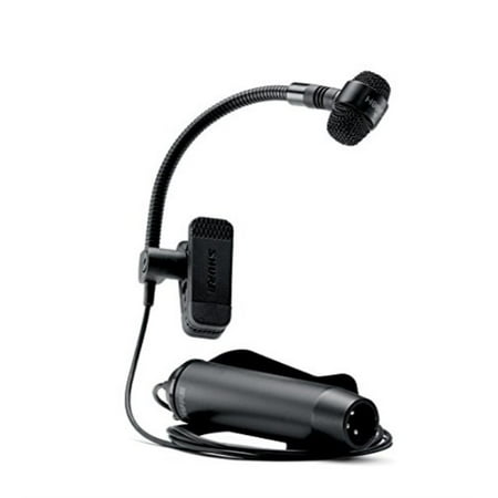 shure pga98h-xlr cardioid condenser gooseneck instrument microphone with 15' xlr-xlr cable