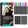 thumbnail image 1 of Temporary Tattoo Ink with Tattoo Stencils Tattoo Pen Easy To Clean for Women Men, 1 of 11