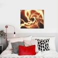 thumbnail image 4 of Picia orange lightning Pattern Decorative Picture – Unique Wall Art, Modern Canvas Print for Trendy Interiors (Horizontal), 4 of 6