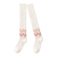 thumbnail image 3 of yuksok Womens Knee High Socks Stylish Sleeping Socks Soft Fuzzy Socks Long Stocking Pink, 3 of 9