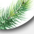thumbnail image 3 of Designart 'Close Up Pine Tree Branches' Traditional Circle Metal Wall Art 23x23 - Disc of 23, 3 of 5