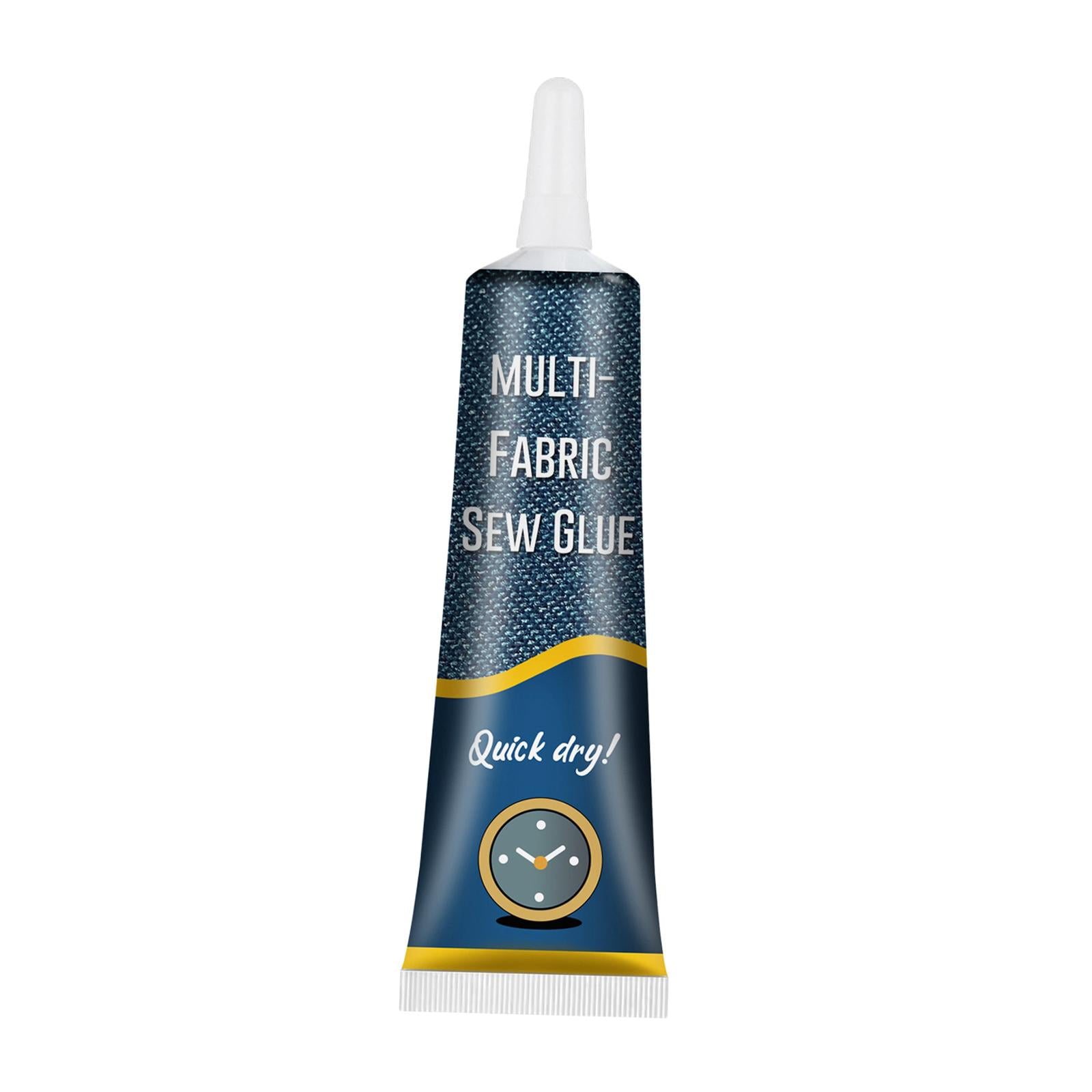 1.7oz Fabric Glue, No Irritation Multipurpose Sew Glue Liquid, DIY Hemming Fusion for Textile Leather Clothing Repair