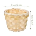 thumbnail image 2 of BESTONZON 6Pcs Handwoven Wood Woven Storage Basket Light Brown Desktop Organizer for Home Storage, 2 of 5