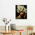 thumbnail image 2 of ERAPDAUR African American Wall Art Black Woman Head Flowers Poster Black Girl Art Wall Decor Abstract Floral African Portrait Poster Modern Feminine Boho Art for Bedroom Living Room Decor 16x20 in, 2 of 5