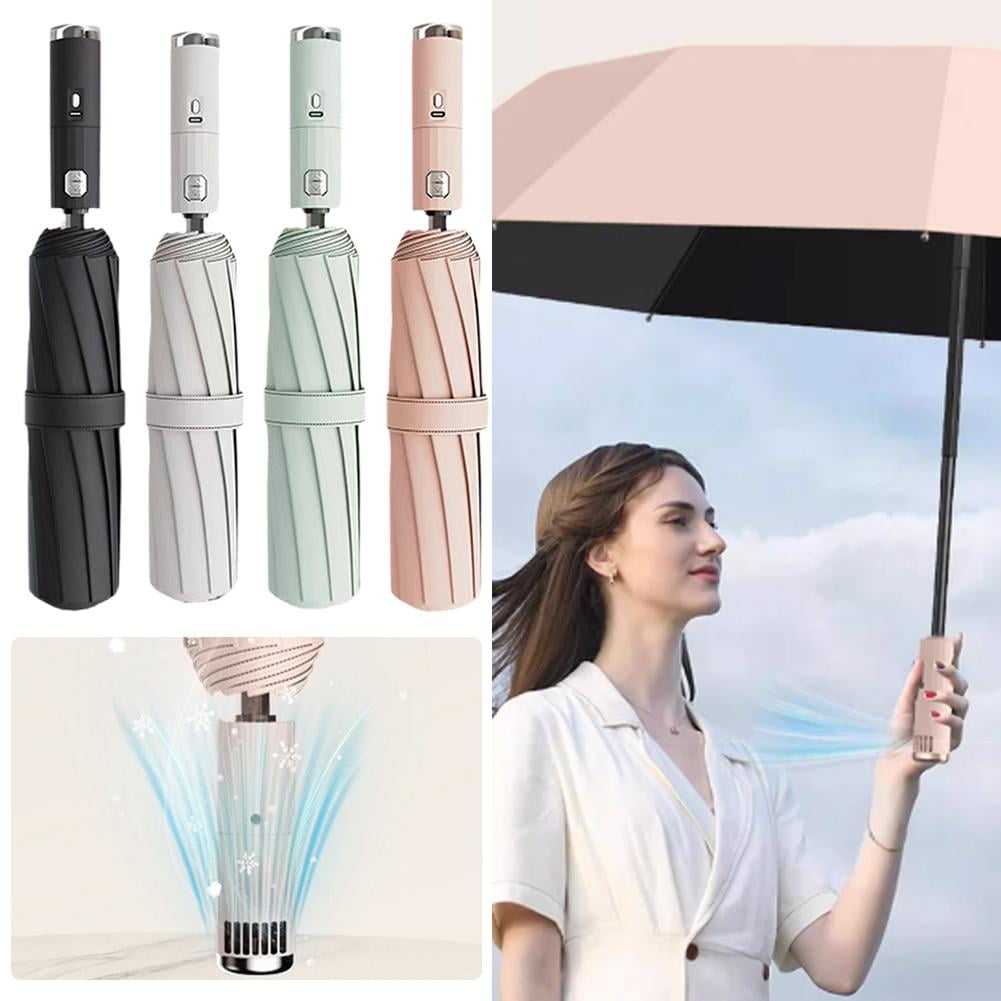 Clearance! 3 in 1 Umbrella with Fan and Mister,Portable Misting Fan Umbrella With UV Protection,Sun S with Protection Umbrella Fan,Mist W3W9