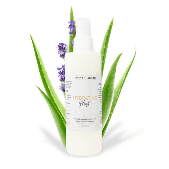 BASK & LATHER Hydrating Hair Mist, Leave-In Conditioner