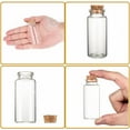 thumbnail image 4 of Glass Jar Glass Bottles Bead Containers with Cork Stopper Wishing Bottle Clear 7x3cm Hole: 1.7cm Capacity: 49ml(1.65 fl. oz), 4 of 5