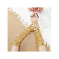 thumbnail image 7 of Women's Long Hook Finger Sequins Fingerless Arm Sleeves Shiny Bling Cosplay Gloves for Female Costume Vintage Opera Dance Party Gold, 7 of 7