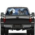 thumbnail image 5 of Decorative Sticker 3d Effect Wolf Tribe Totem Creative Scary Unique Rear Windshield Poster For Suv, 5 of 5