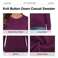 thumbnail image 3 of UVPLove Women's Lightweight Button-Down Cardigan Sweater,Purple,L,(S-3XL), 3 of 10
