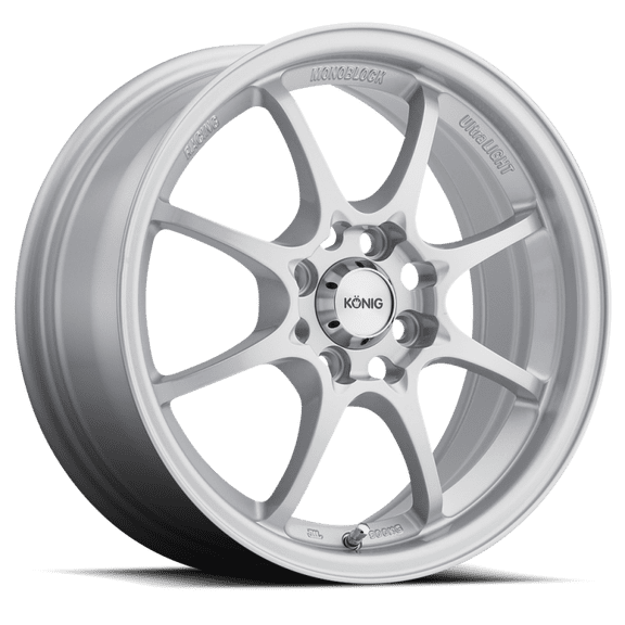 Konig 72S Helium 15x6.5 4x100 40et Silver Wheel
