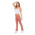 thumbnail image 6 of G-Style USA Women's Bootcut Flare Leggings Yoga Pants 8150 - Dark Rose - Medium, 6 of 6