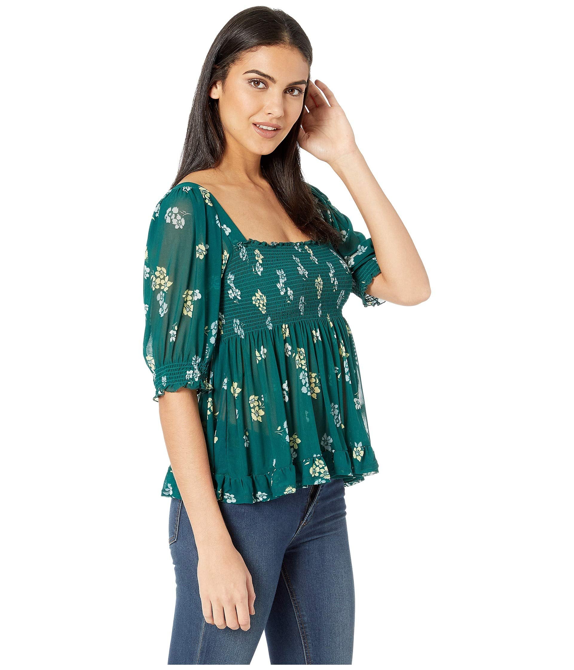 free people delta dawn smocked top