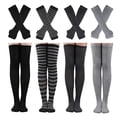 thumbnail image 1 of Set de calcetines y calentadores de brazos de Barrlves, disfraz de Halloween para mujer, 1 of 7