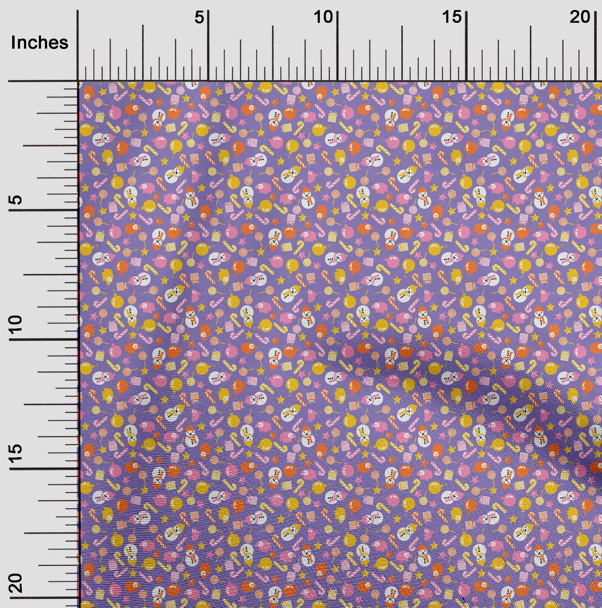 oneOone Cotton Jersey Violet Fabric Christmas Dress Material Fabric Print Fabric By The Yard 58 Inch Wide