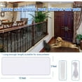 thumbnail image 2 of GoXteam 3 x 15 ft Balcony Safety Net, Banister Guard for Pets, Kids, and Toys, Railing Mesh Netting for Balcony, Stairs, Stairway, Childproof Safety Fence for Indoor & Outdoor Use, 2 of 7