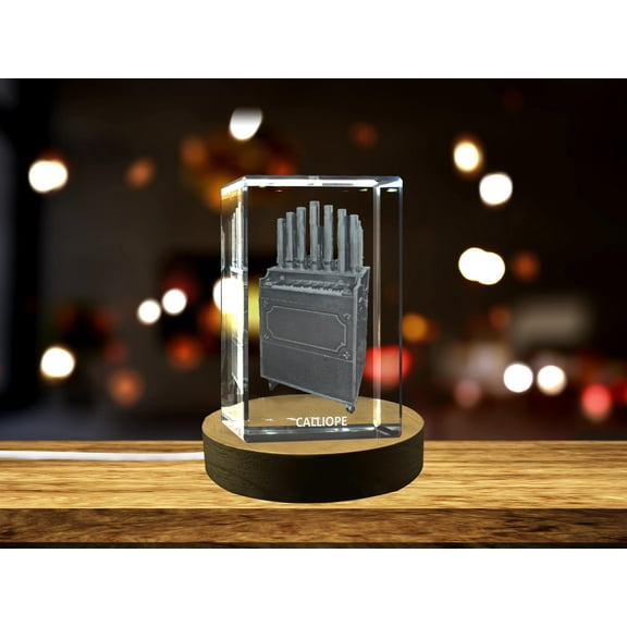 Calliope 3D Engraved Crystal 3D Engraved Crystal Keepsake/Gift/Decor/Collectible/Souvenir
