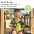 thumbnail image 6 of Re-Play 10 oz Insulated Stainless Steel Sippy Cups 2-Pack - No-Spill Toddler Cups, Lime Green/Sky Blue, 6 of 10