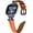 Orange, variant on REQO Compatible with Fitbit Versa 4&Sense 2 Band Women Men,Leather Black headband Replacement Sports & Fitness Watch Wristband Compatible with Fitbit Versa 3&Sense bands for women men