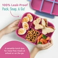 thumbnail image 4 of Bentgo Kids Snap & Go Leak-Proof Lunch Box - Rainbows and Butterflies, 4 of 6