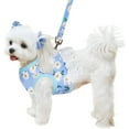 thumbnail image 2 of Dalrosia Floral Small Dog Harness Leash Set Dress for Girl, Cute Daisy Breathable Puppy Mesh Harness for Female Small Medium Dogs Cats, 2 of 8