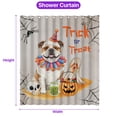 thumbnail image 5 of Trick or Treat Bulldog Funny Mummy Cosplay Pumpkin Candy Basket Shower Curtain Dog Lover Gifts Idea Waterproof Bathroom Bathtub Curtain - 12016, 5 of 5