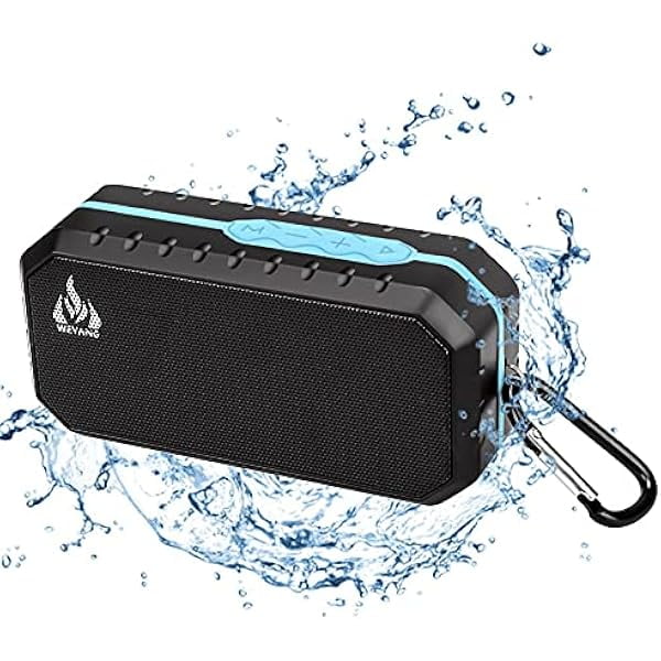wonima11 Portable Bluetooth Speaker,IP65 Waterproof Wireless Speaker,Wireless Outdoor Bluetooth Speakers,Bluetooth 5.0,Built in micSupport Micro SD/TF Card