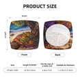 thumbnail image 5 of Salouo Colorful Maple Leaf Beach Turtle for Chair Covers,Washable Seat Covers for Dining Room Chairs Seat Protector for Home, Hotel, Banquet-Two Pieces, 5 of 7