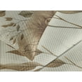 thumbnail image 3 of Ambesonne Brown Quilted Bedspread Set 3 Pcs, Watercolor Autumnal Branches, King Size, Cream Pale Caramel, 3 of 4