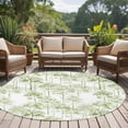 thumbnail image 5 of Watercolor Forest Sage Green Round Area Rugs Collection 5', Abstract Art Modern Trees Non Slip Indoor Circular Throw Runner Rug Floor Mat Carpet for Living Room Dining Table Bedroom Nursery, 5 of 9