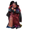 thumbnail image 2 of WHEANG Halloween Witch Figurines Holding Props For House Decoration, 2 of 5