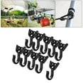 thumbnail image 4 of Paquete de Ganchos de plástico negro Cola Gancho para colgar, 4 of 8